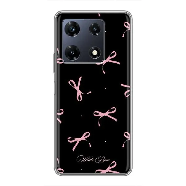 Чехол с принтом «Банты на черном» для Infinix Note 30 Pro