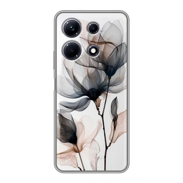Чехол с принтом «Цветы на белом» для Infinix Note 30 Чехол с принтом «Цветы на белом» для Infinix Note 30