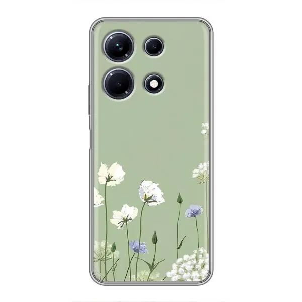 Чехол с принтом «Цветы на зеленом» для Infinix Note 30 Чехол с принтом «Цветы на зеленом» для Infinix Note 30