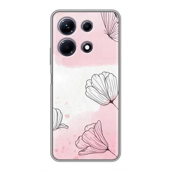 Чехол с принтом «Розовые цветы» для Infinix Note 30 Чехол с принтом «Розовые цветы» для Infinix Note 30