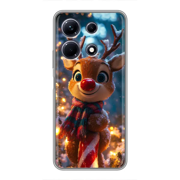 Чехол с принтом «Олень с шарфом» для Infinix Note 30 Чехол с принтом «Олень с шарфом» для Infinix Note 30