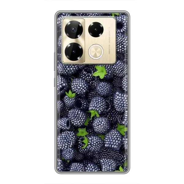 Чехол с принтом «Ежевика» для Infinix Note 40 Pro