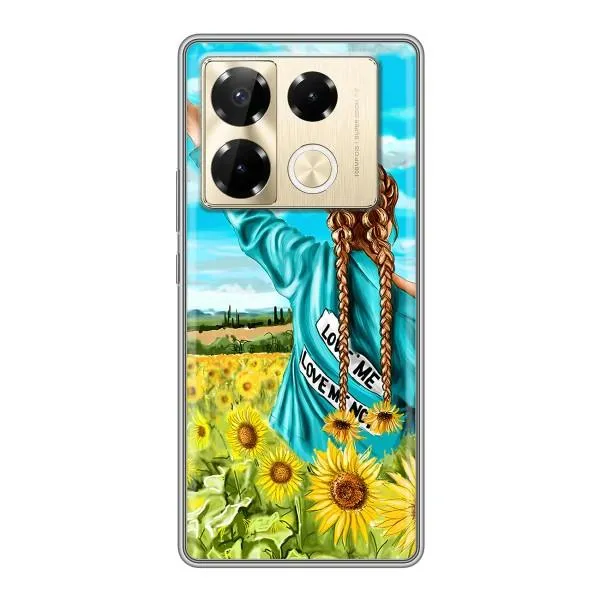 Чехол с принтом «Украиночка» для Infinix Note 40 Pro