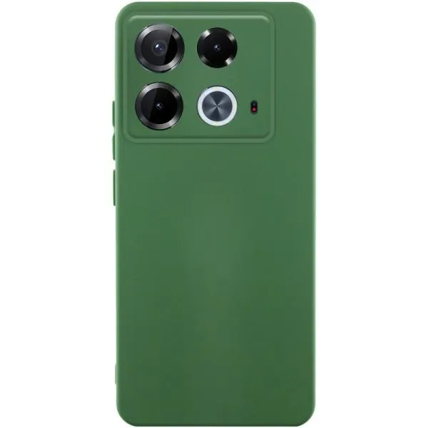 Чехол TPU GETMAN Liquid Silk Full Camera для Infinix Note 40 4G — Зеленый — фото 2