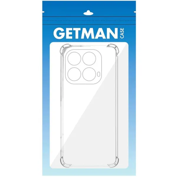 TPU чохол GETMAN Ease logo посилені кути Full Camera для Infinix Note 40 4G — Прозорий — фото 3