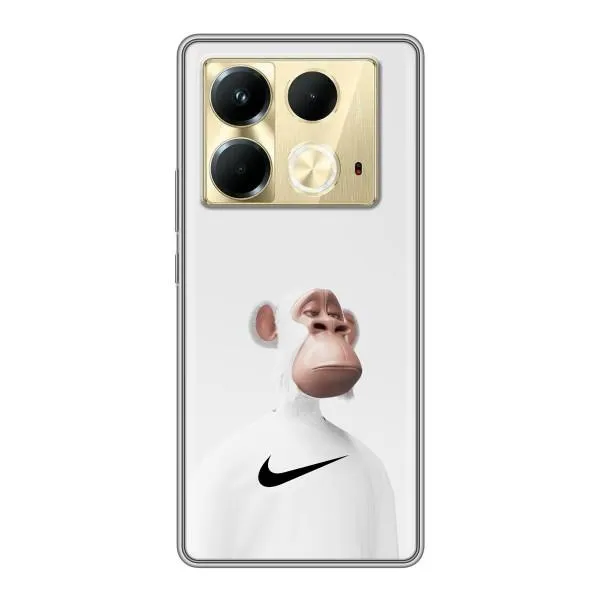 Чехол с принтом «обезьяна NFT Nike» для Infinix Note 40