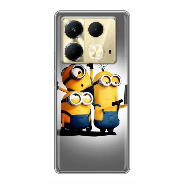 Чехол с принтом «Три миньона» для Infinix Note 40 Чехол с принтом «Три миньона» для Infinix Note 40