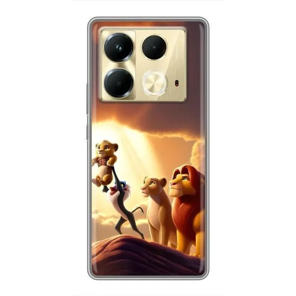 Чехол с принтом «Симба на презентации» для Infinix Note 40