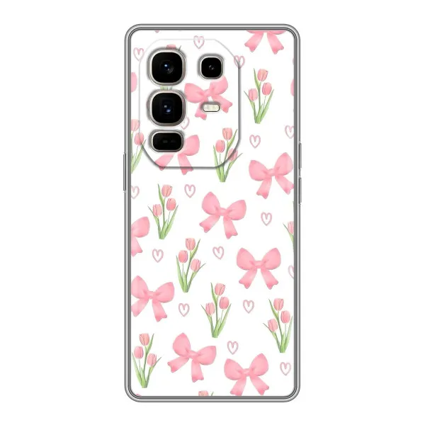 Чехол с принтом «Банты и цветы» для Infinix Note 50 Pro Plus