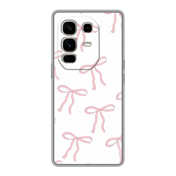 Чехол с принтом «Розовые бантики» для Infinix Note 50 Pro Plus