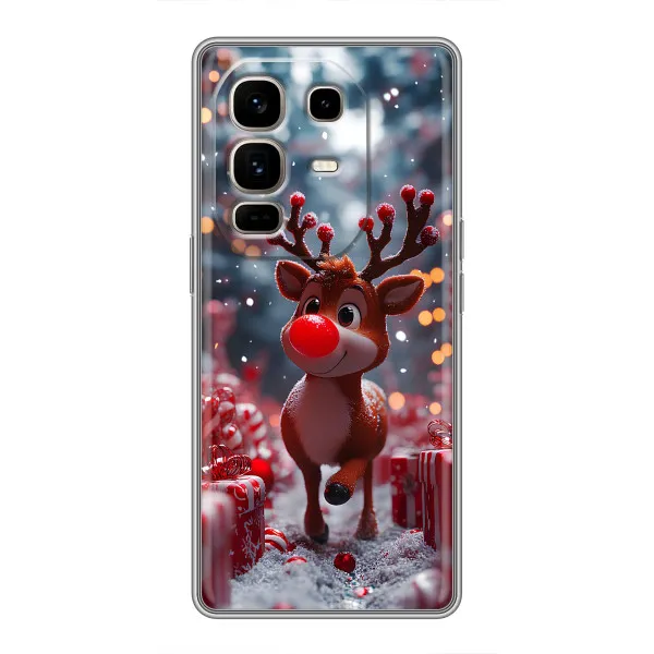 Чехол с принтом «Олень среди подарков» для Infinix Note 50 Pro Plus