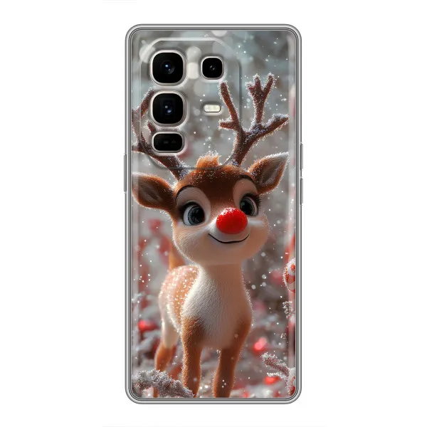 Чехол с принтом «Олень с носом» для Infinix Note 50 Pro Plus