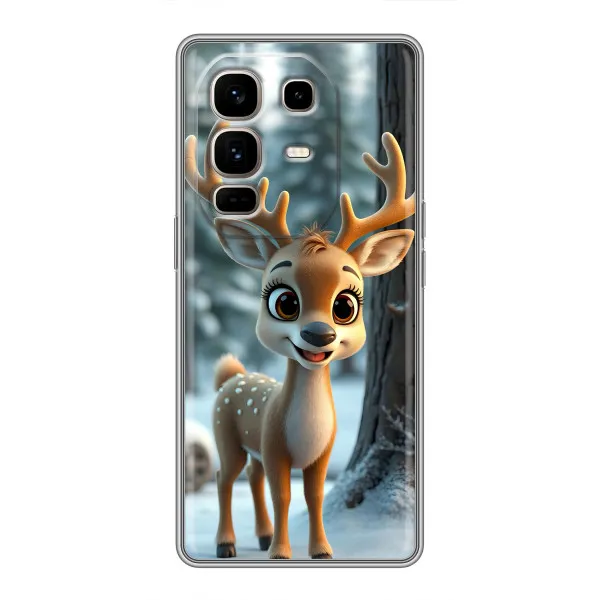 Чехол с принтом «Олененок в лесу» для Infinix Note 50 Pro Plus