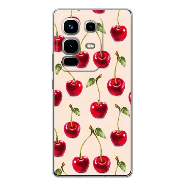 Чехол с принтом «Вишня» для Infinix Note 50 Pro