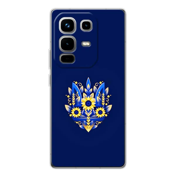 Чохол з принтом «Квітковий Герб» для Infinix Note 50 Pro