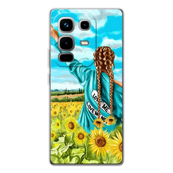 Чехол с принтом «Украиночка» для Infinix Note 50 Pro
