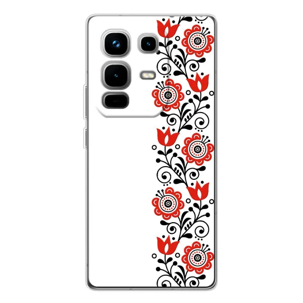 Чехол с принтом «Яркая вишиванка» для Infinix Note 50 Pro