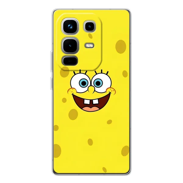 Чехол с принтом «Мордашка Спанч Боба» для Infinix Note 50 Pro