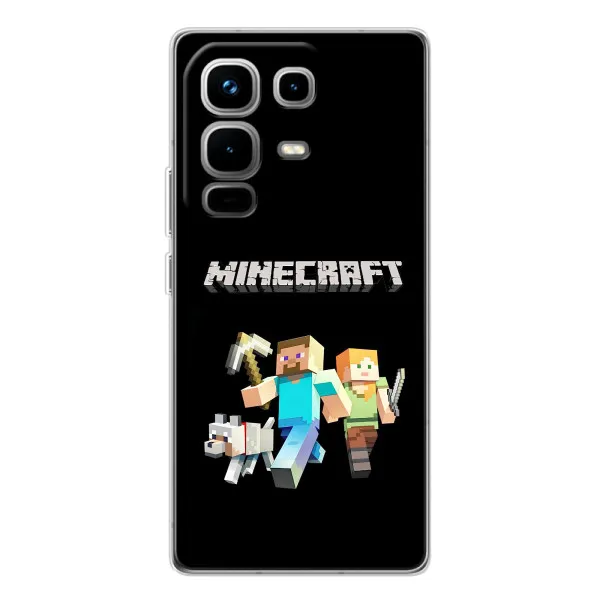 Чехол с принтом «герои Minecraft» для Infinix Note 50 Pro Чехол с принтом «герои Minecraft» для Infinix Note 50 Pro
