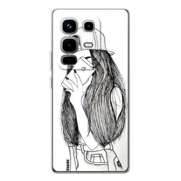 Чехол с принтом «Фото девочки» для Infinix Note 50 Pro