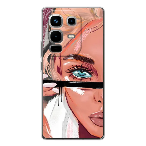 Чехол с принтом «Макияж» для Infinix Note 50 Pro