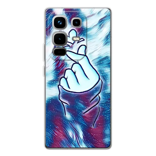Чехол с принтом «Радужное сердце» для Infinix Note 50 Pro