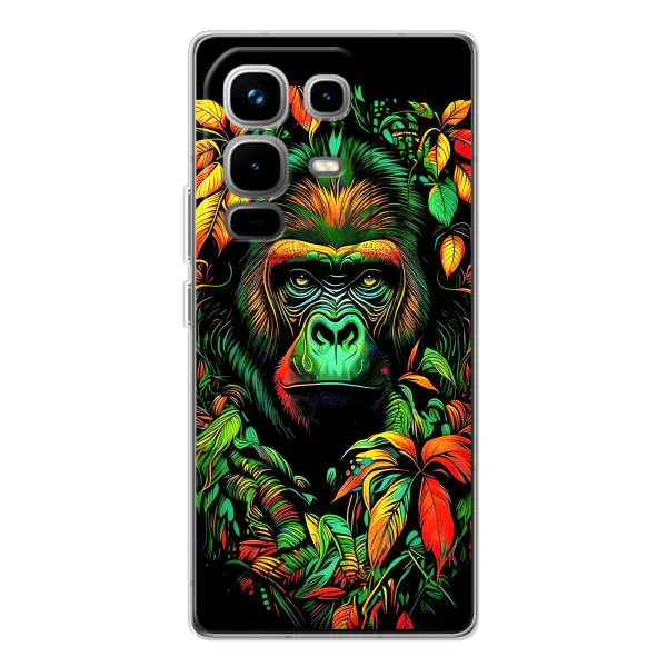 Чехол с принтом «Обезьяна в тропиках» для Infinix Note 50 Pro