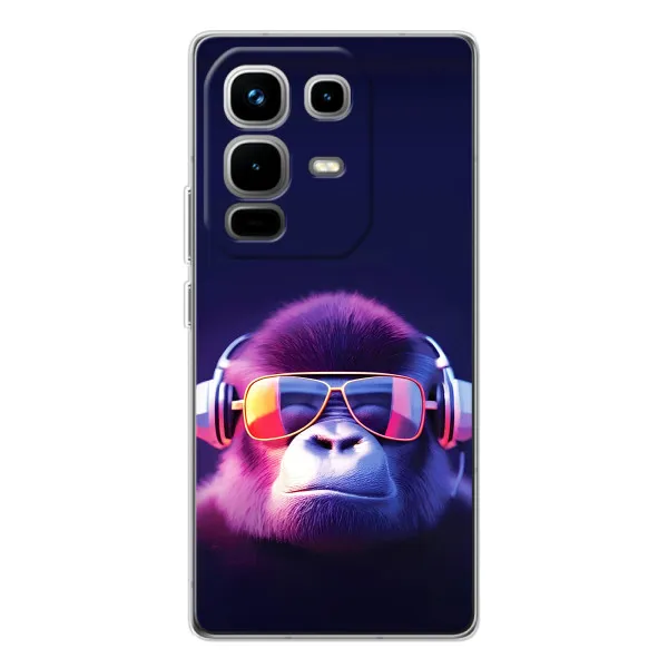 Чехол с принтом «Стильная обезьяна» для Infinix Note 50 Pro