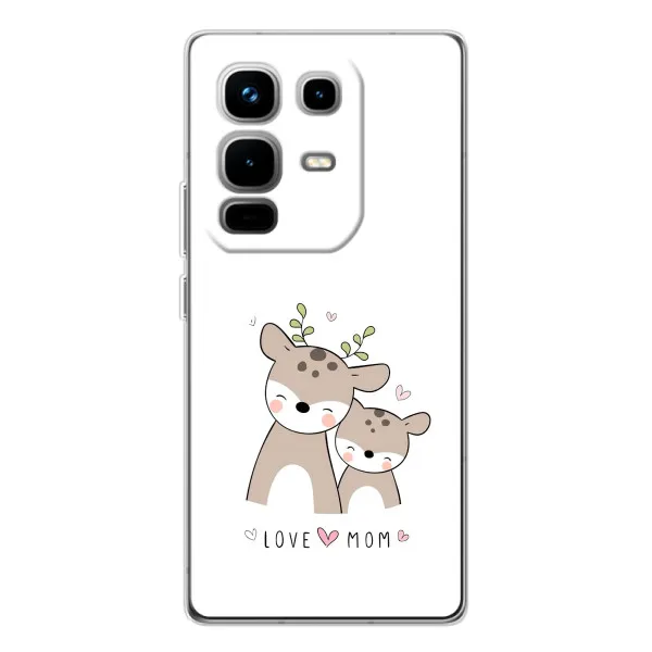 Чохол з принтом «Оленята мама і малюк» для Infinix Note 50 Pro