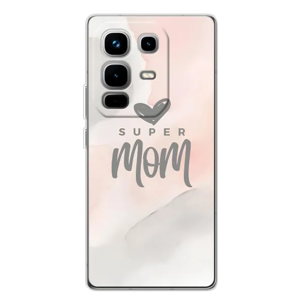 Чохол з принтом «Супер мама» для Infinix Note 50 Pro
