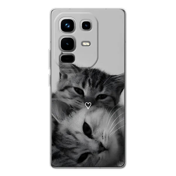 Чехол с принтом «Пара котов» для Infinix Note 50 Pro