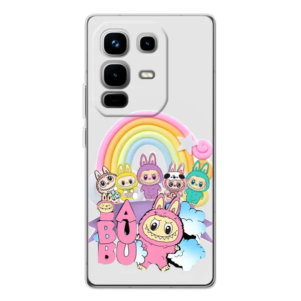 Чехол с принтом «Фон Лабубу» для Infinix Note 50 Pro