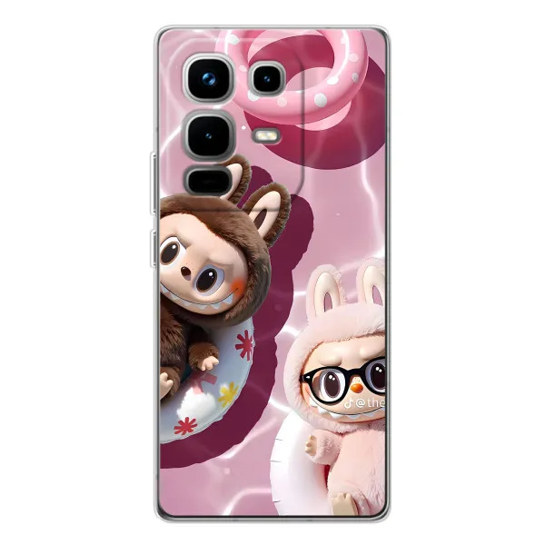 Чехол с принтом «Игрушка Лабубу» для Infinix Note 50 Pro