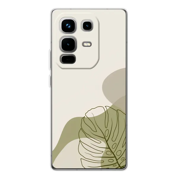 Чехол с принтом «Зеленая монстера дизайн» для Infinix Note 50 Pro Чехол с принтом «Зеленая монстера дизайн» для Infinix Note 50 Pro