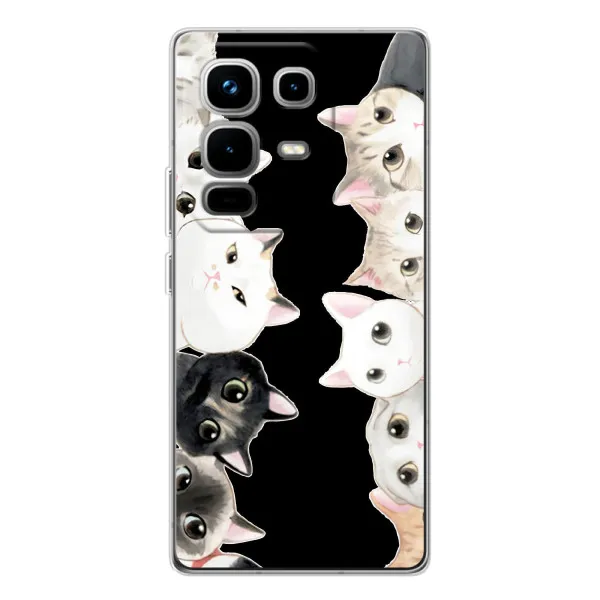 Чехол с принтом «Взгляд котов» для Infinix Note 50 Чехол с принтом «Взгляд котов» для Infinix Note 50