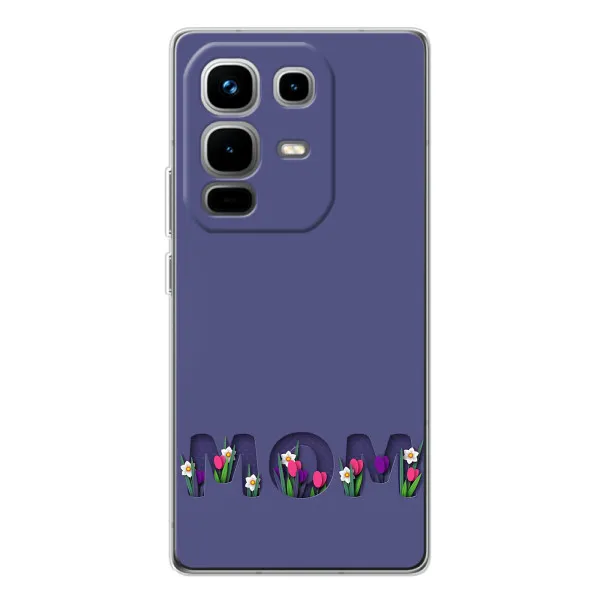 Чехол с принтом «Мама в цветах» для Infinix Note 50