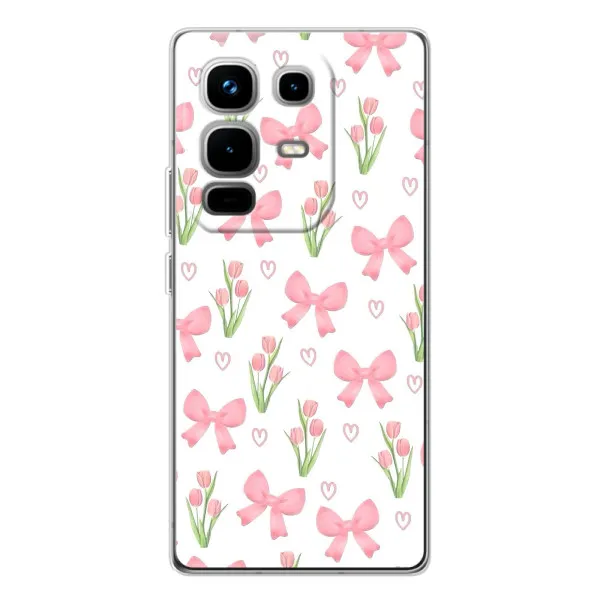 Чехол с принтом «Банты и цветы» для Infinix Note 50