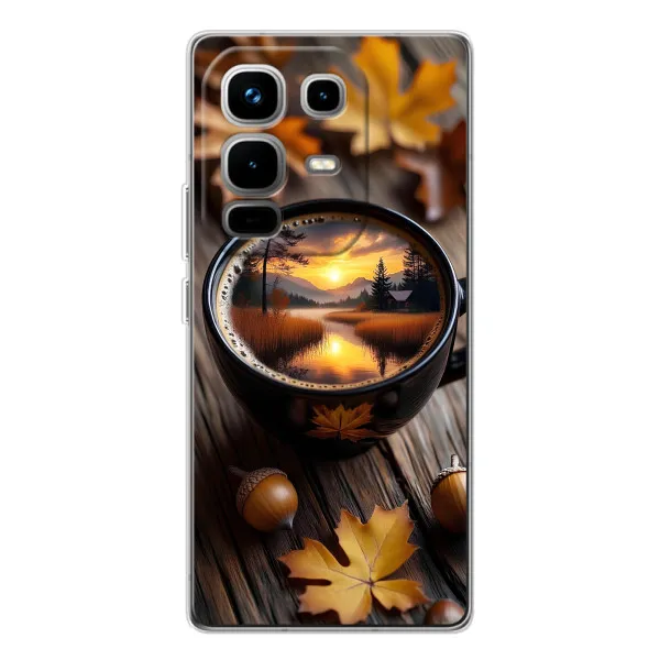 Чехол с принтом «Темный кофе» для Infinix Note 50