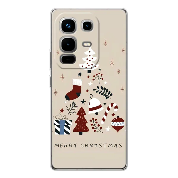 Чехол с принтом «Merry Christmas» для Infinix Note 50 Чехол с принтом «Merry Christmas» для Infinix Note 50