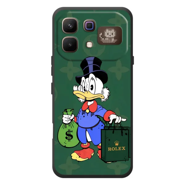 Чехол с принтом «Богатая Утка» для Infinix Note 60 Pro Чехол с принтом «Богатая Утка» для Infinix Note 60 Pro