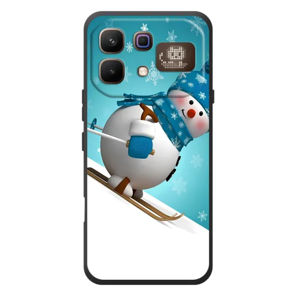 Чехол с принтом «Снеговик на лыжах» для Infinix Note 60 Pro