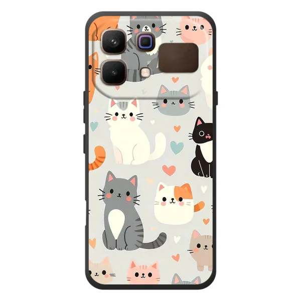 Чохол з принтом «Колаж котів» для Infinix Note 60 Чохол з принтом «Колаж котів» для Infinix Note 60