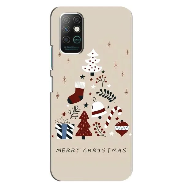Чехол с принтом «Merry Christmas» для Infinix Note 8