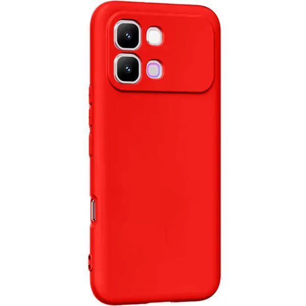 Чохол TPU GETMAN Liquid Silk Full Camera для Infinix Note Edge — Червоний