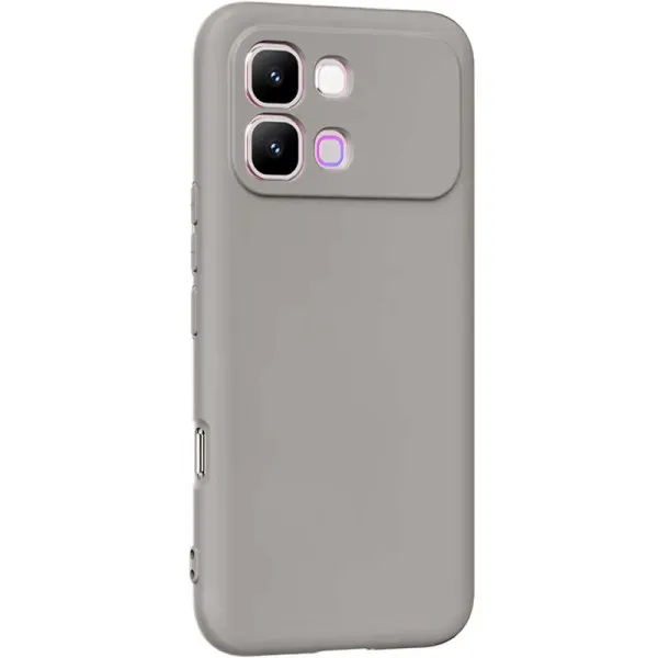 Чохол TPU GETMAN Liquid Silk Full Camera для Infinix Note Edge — Сірий