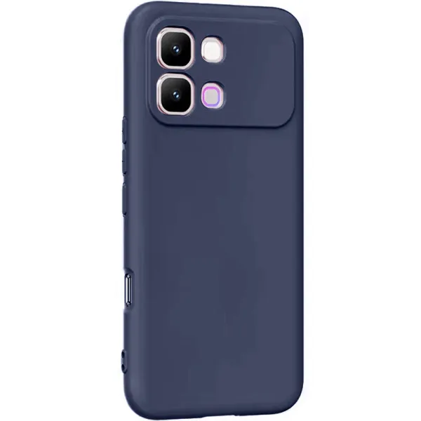 Чохол TPU GETMAN Liquid Silk Full Camera для Infinix Note Edge — Синій