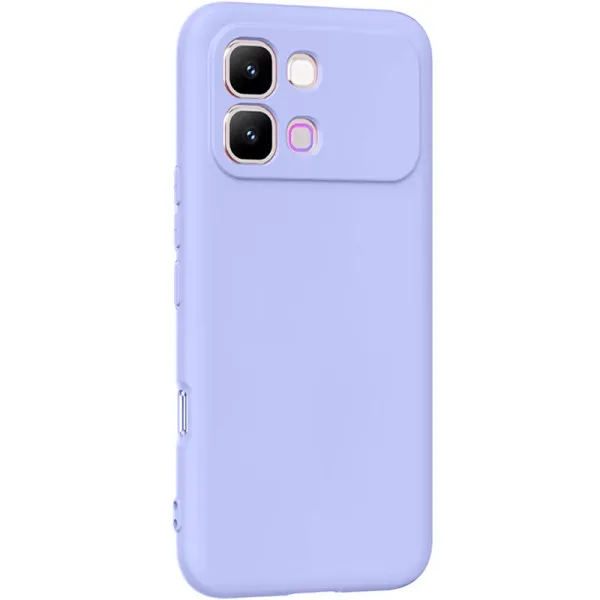 Чохол TPU GETMAN Liquid Silk Full Camera для Infinix Note Edge — Бузковий