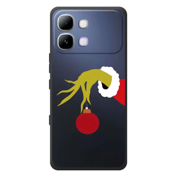 Чехол с принтом «Гринч с игрушкой» для Infinix Note Edge Чехол с принтом «Гринч с игрушкой» для Infinix Note Edge