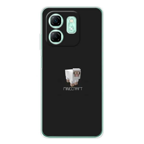 Чехол с принтом «Овечка Майнкрафт» для Infinix Smart 10 HD Чехол с принтом «Овечка Майнкрафт» для Infinix Smart 10 HD
