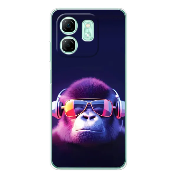 Чехол с принтом «Стильная обезьяна» для Infinix Smart 10 HD